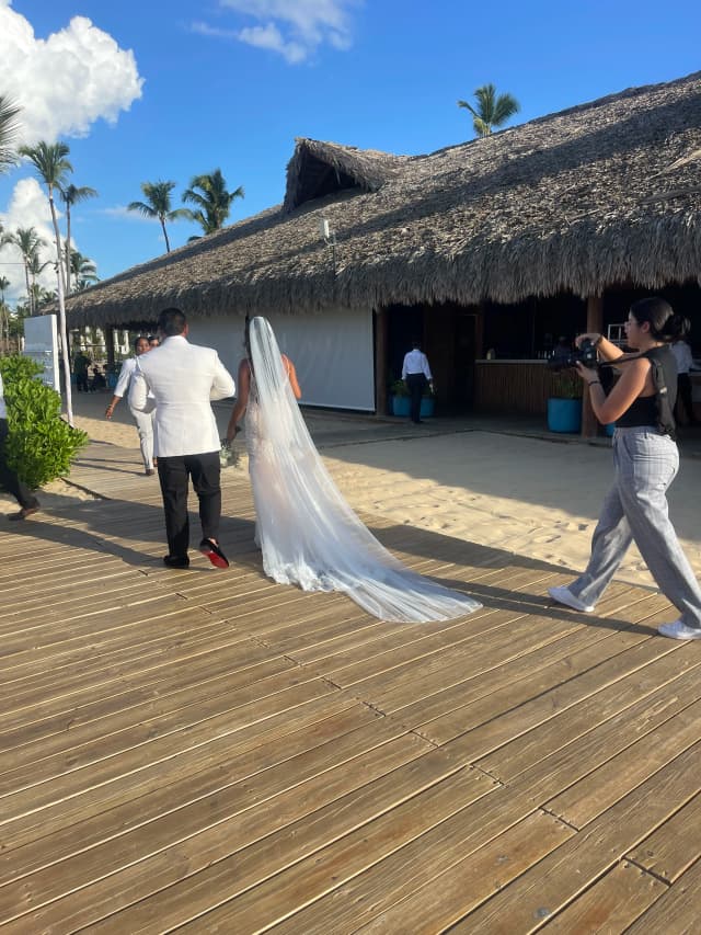 Groom and guests