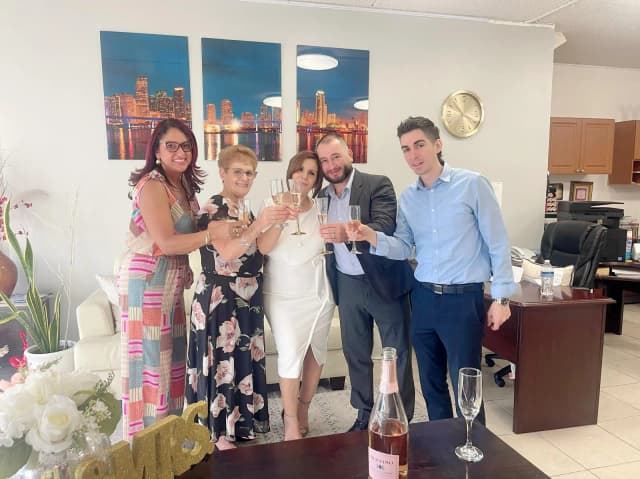 Groom and guests